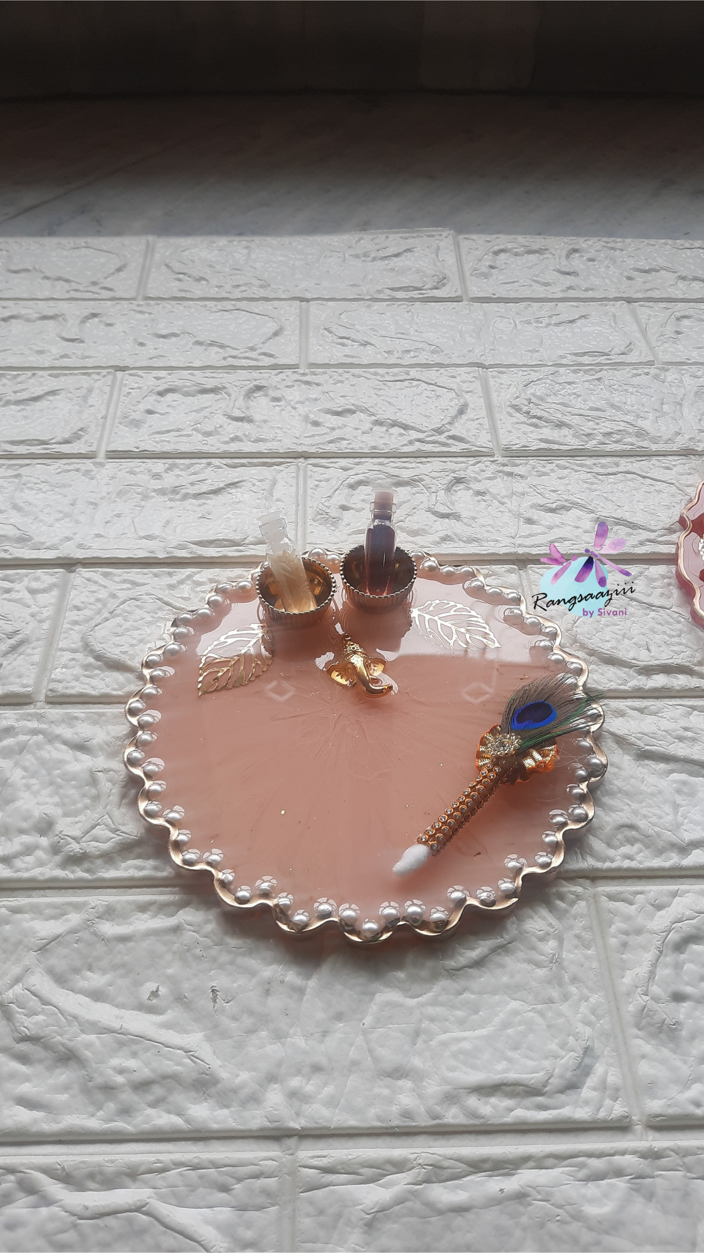 Rangsaazii Pooja Tilak Exquisite Pichwai Theme