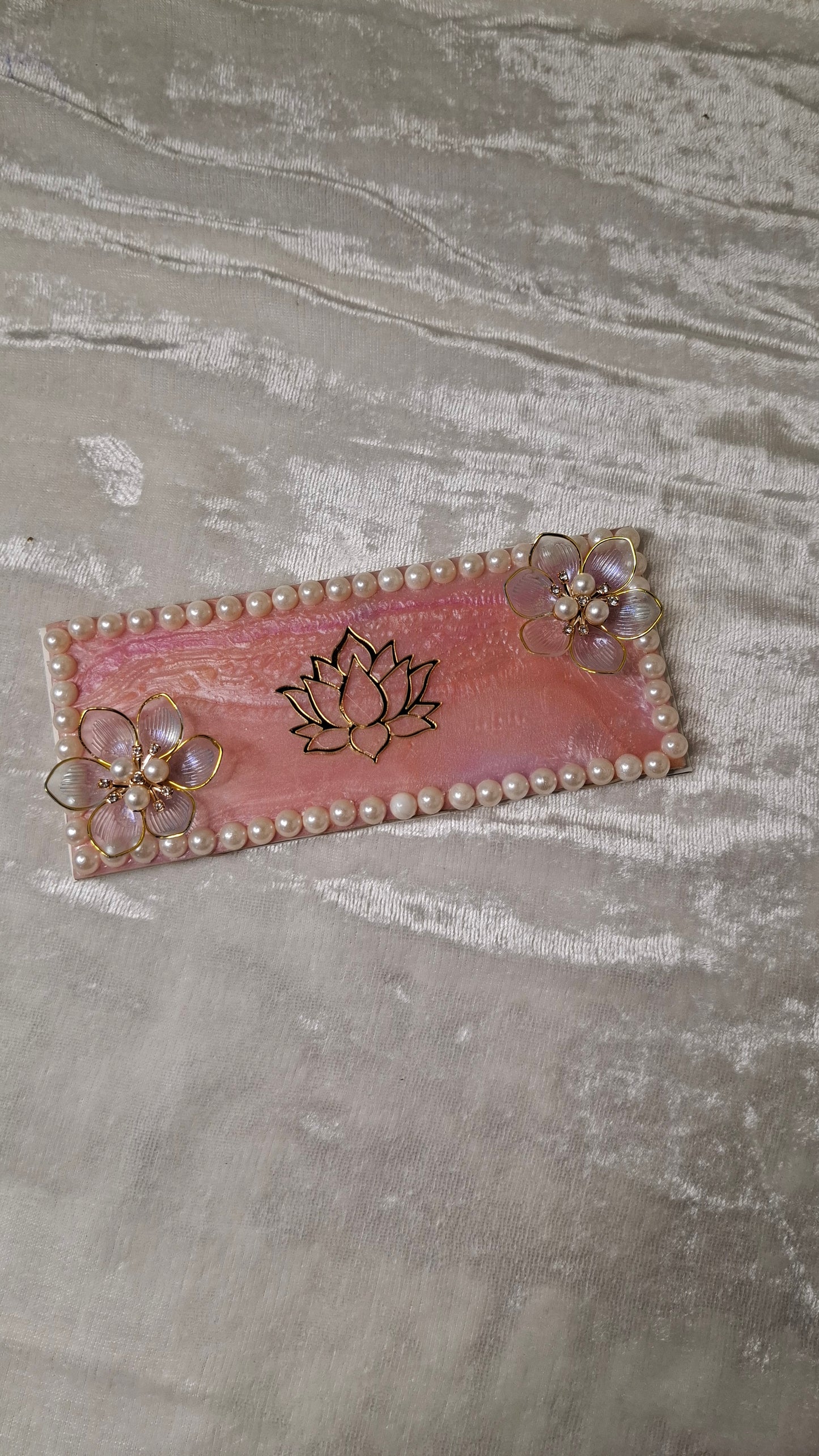 Pink lotus envelope (set of 5)