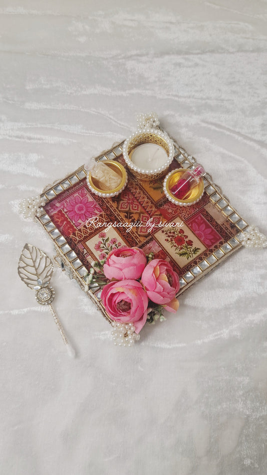 Regal rajasthani tilak platter