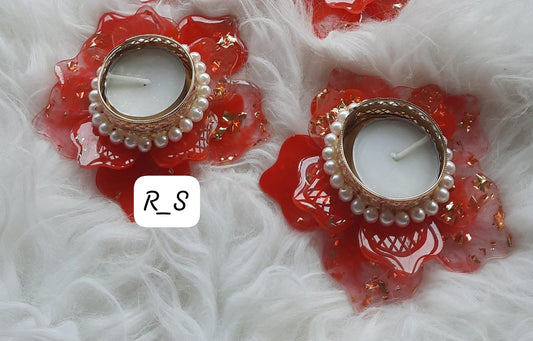 Flower tlight holder (set of 8)