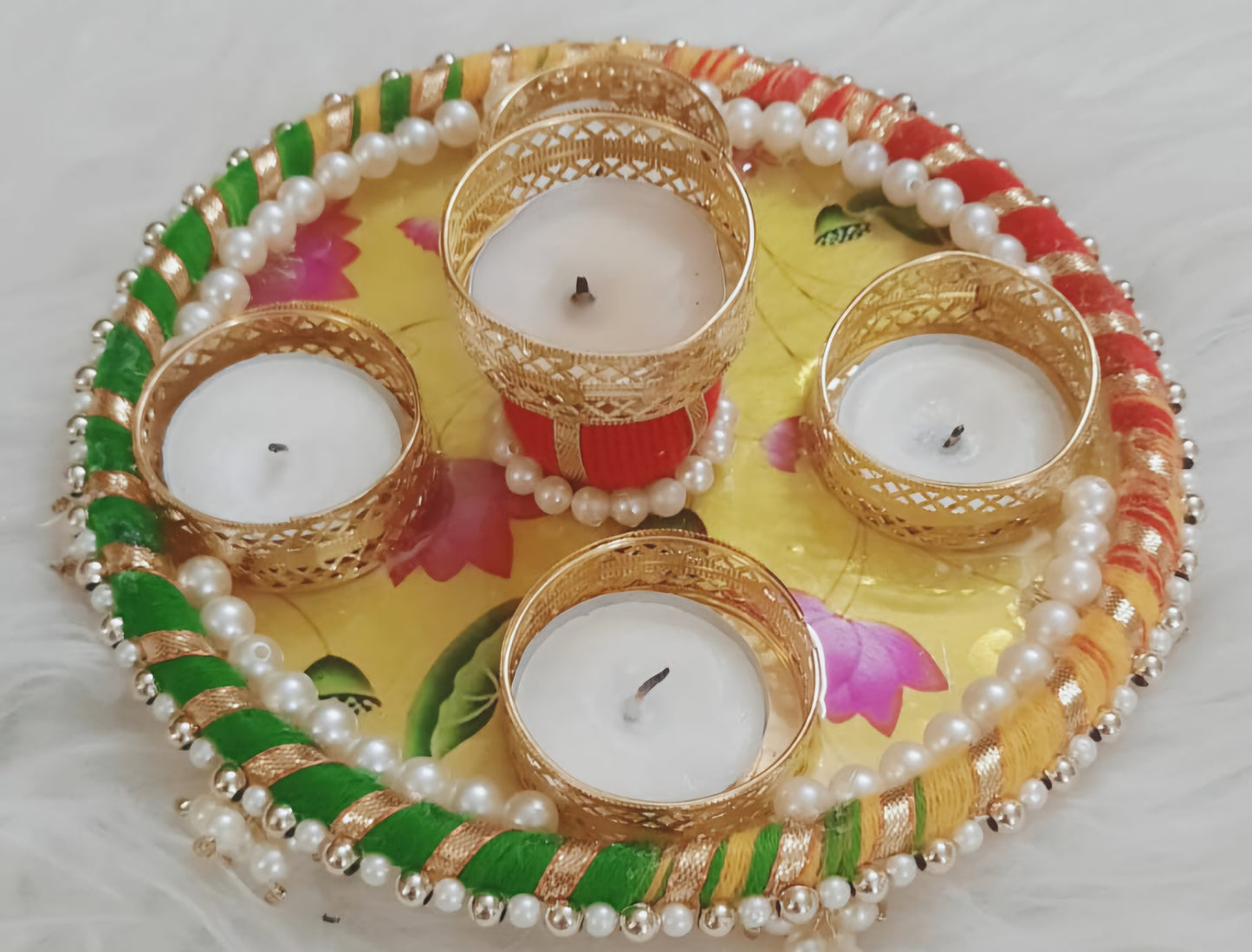 Pichwai tlight platter