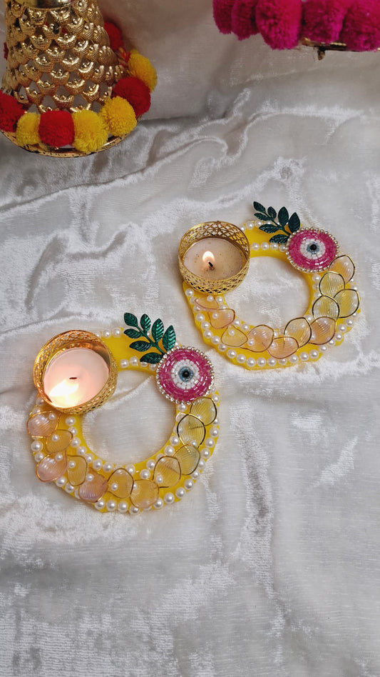 Evil eye tlight holder (set of 4)