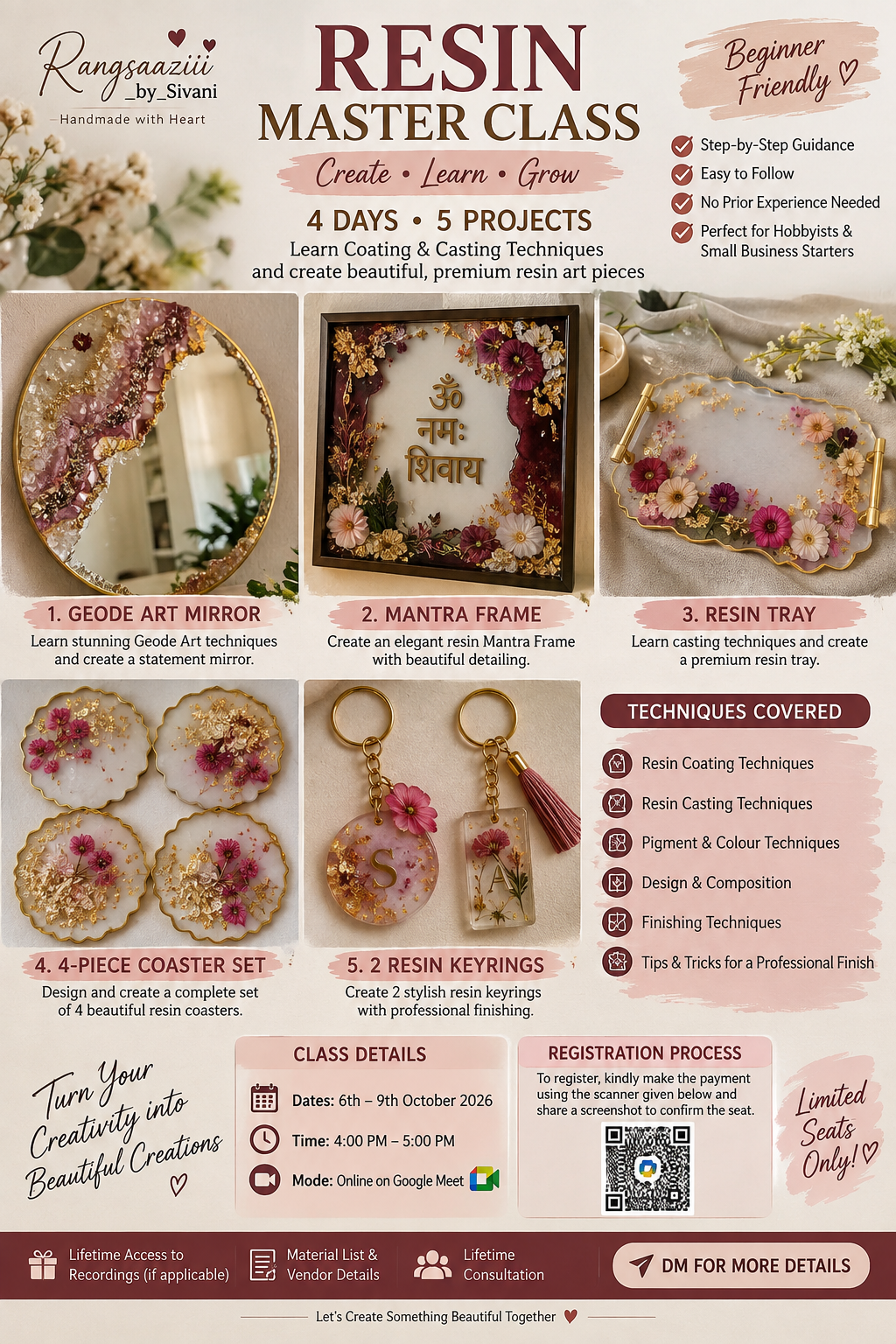 Resin Masterclass Workshop 2026