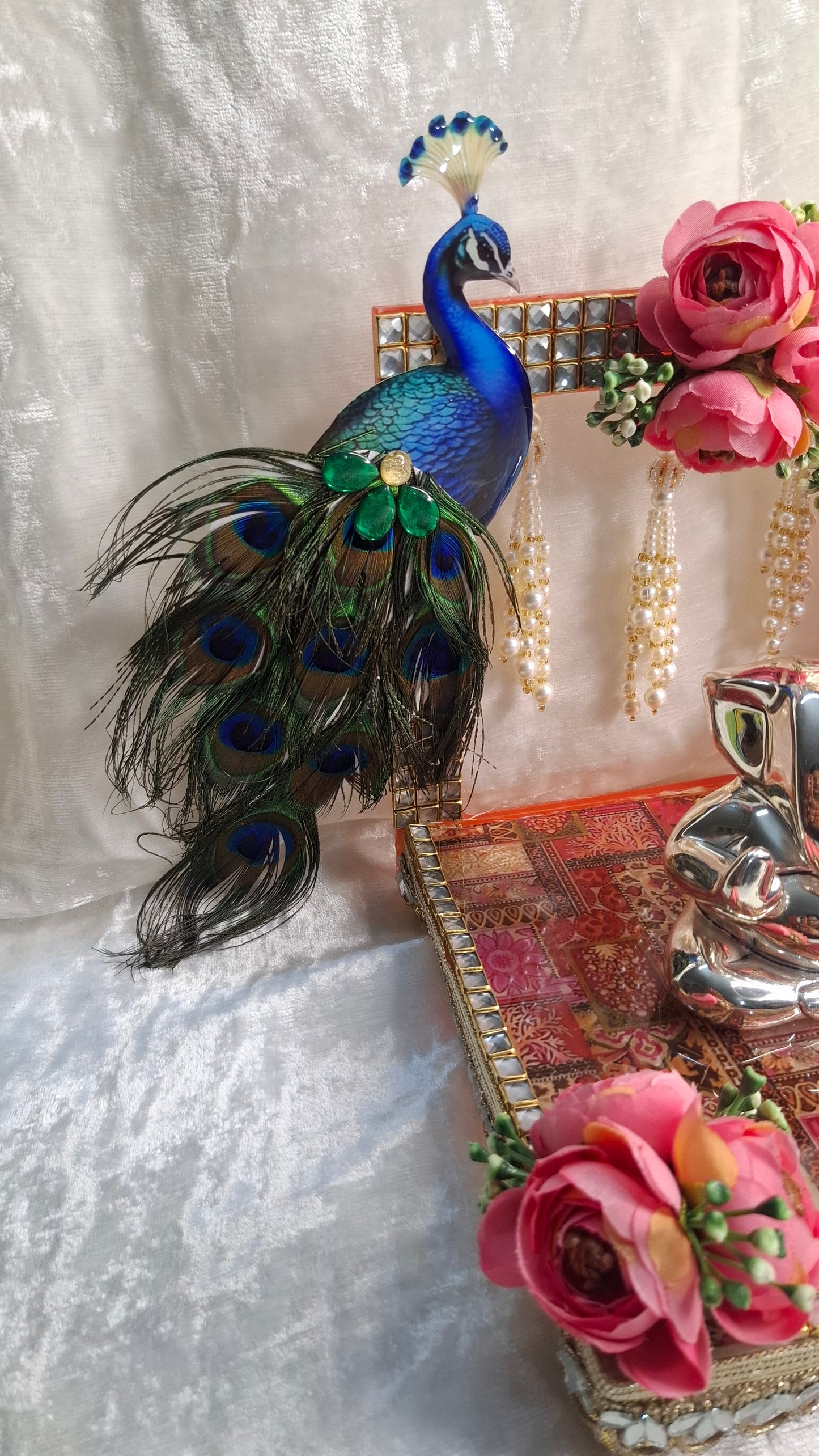 Regal peacock singhasan