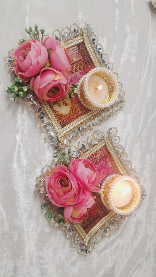 Rajasthani charm tlight holder ( set of 4)