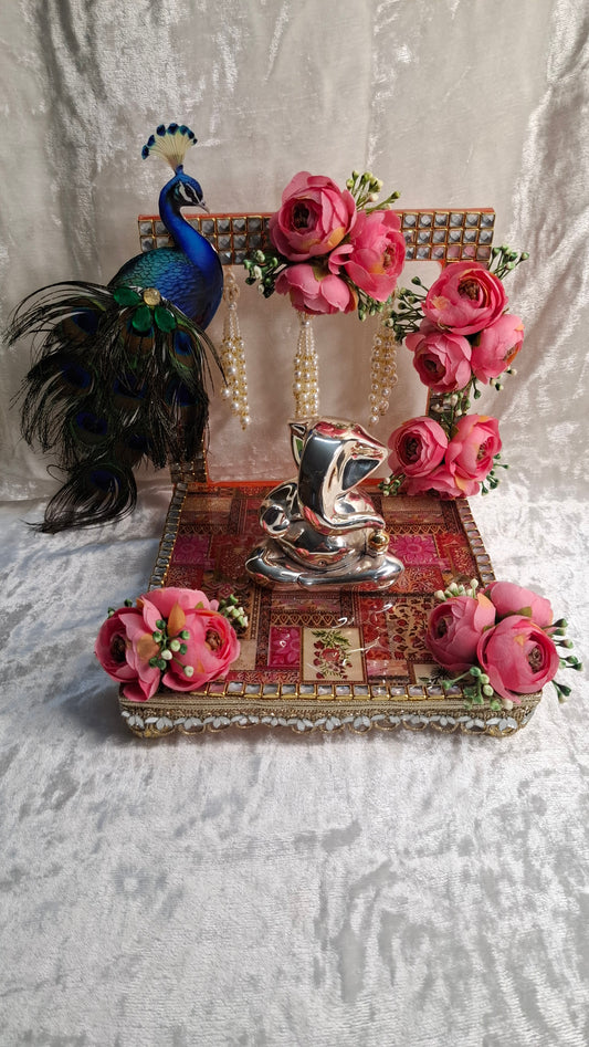 Regal peacock singhasan